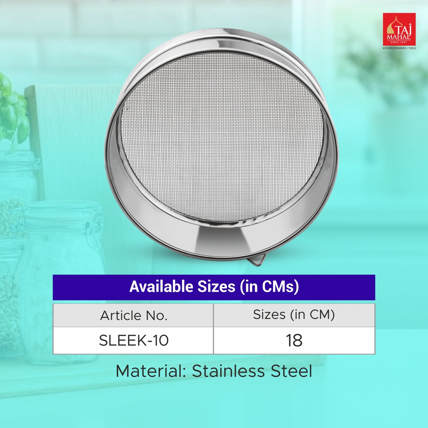SS SLEEK SIEVES AATA MAIDA 10 PCS PACK