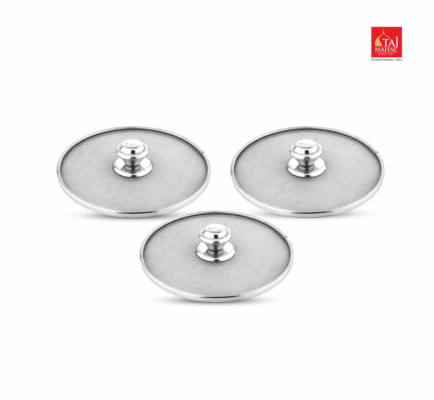 SS DOUBLE MESH NET COVER LID WITH BIG NOB