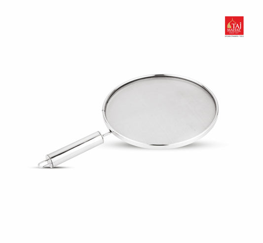 SS SPLATTER SCREEN WITH SS PIPE HANDLE