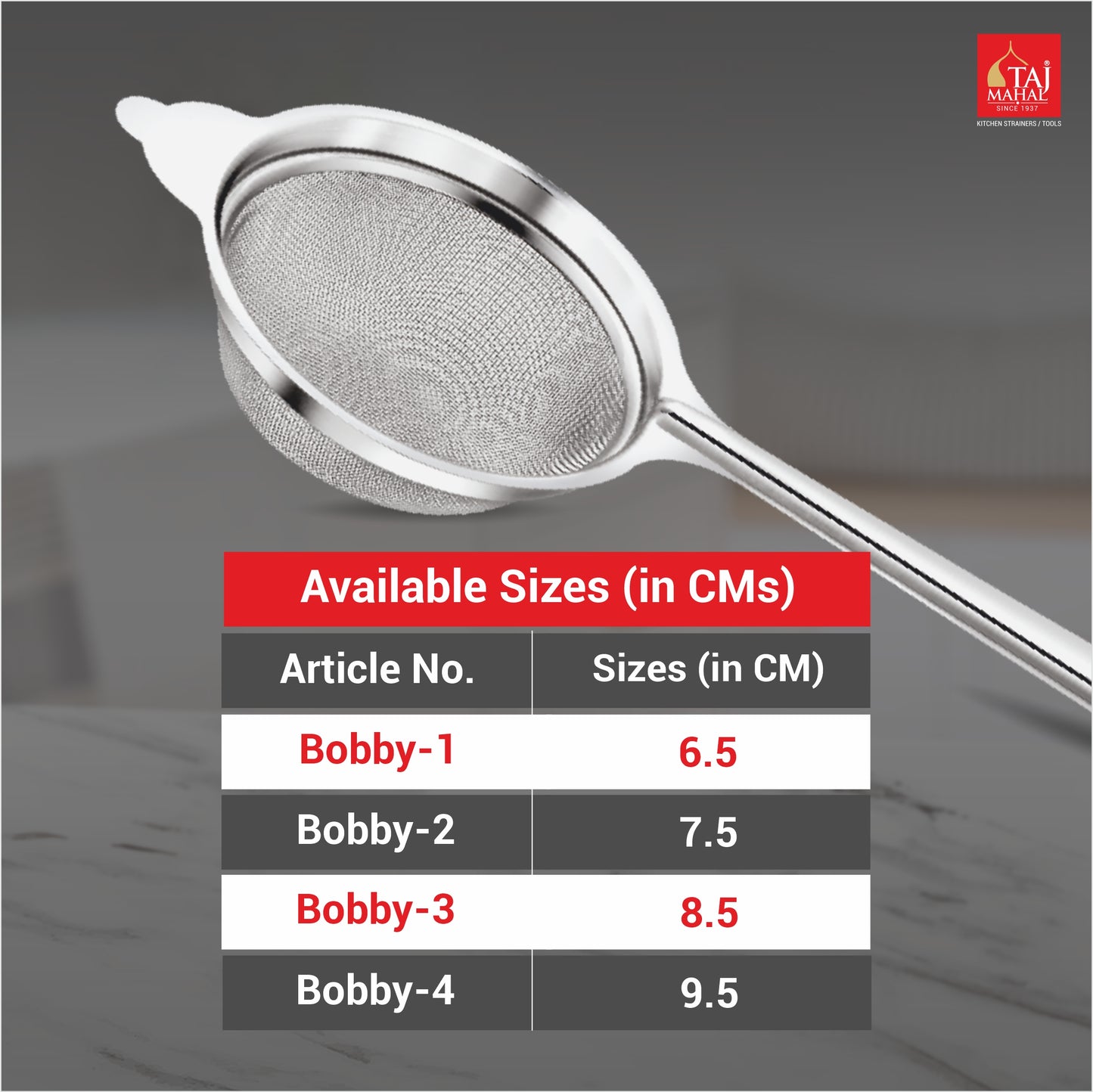 SS ACORD BOBBY TEA AND COFFEE STRAINER