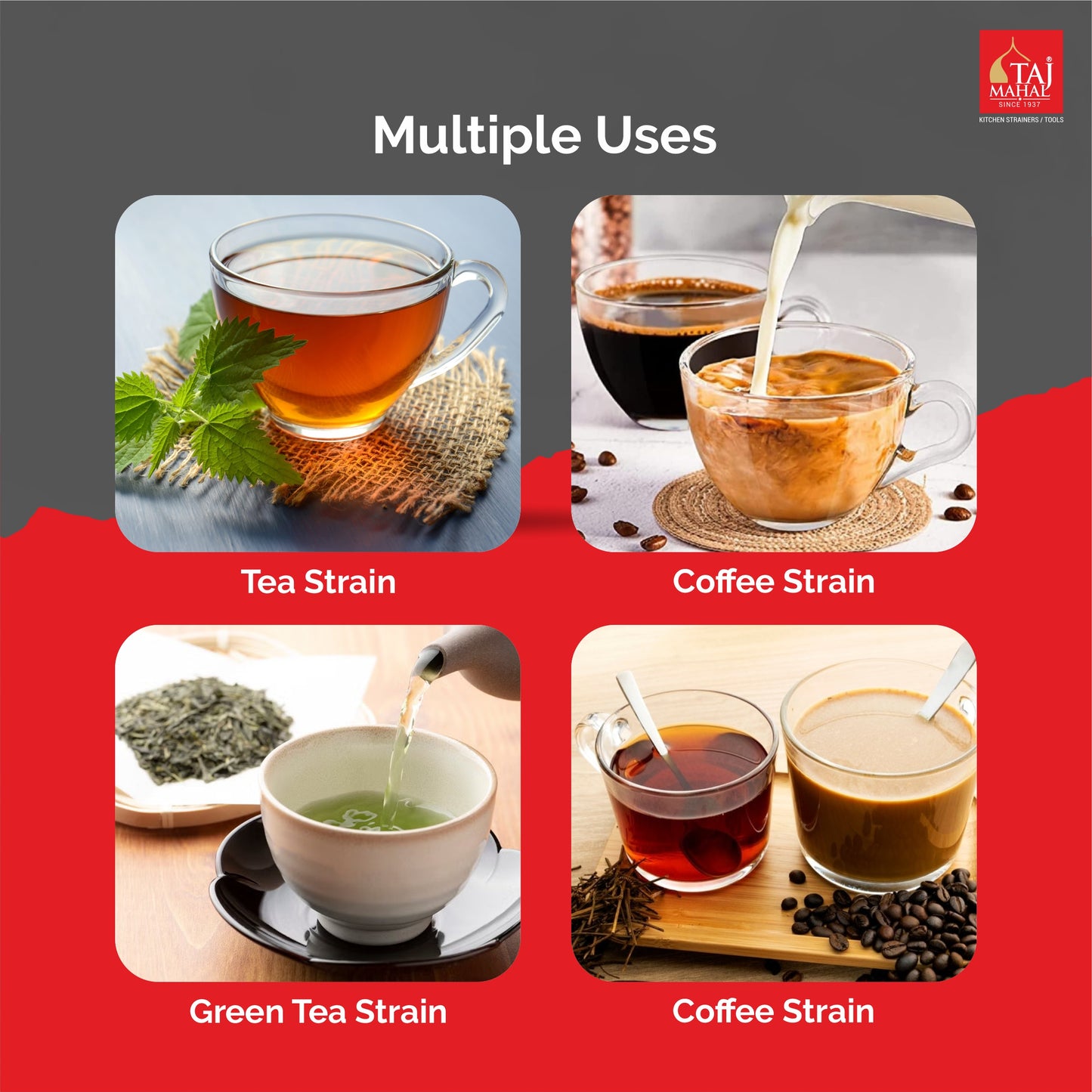 SS ACORD BOBBY TEA AND COFFEE STRAINER