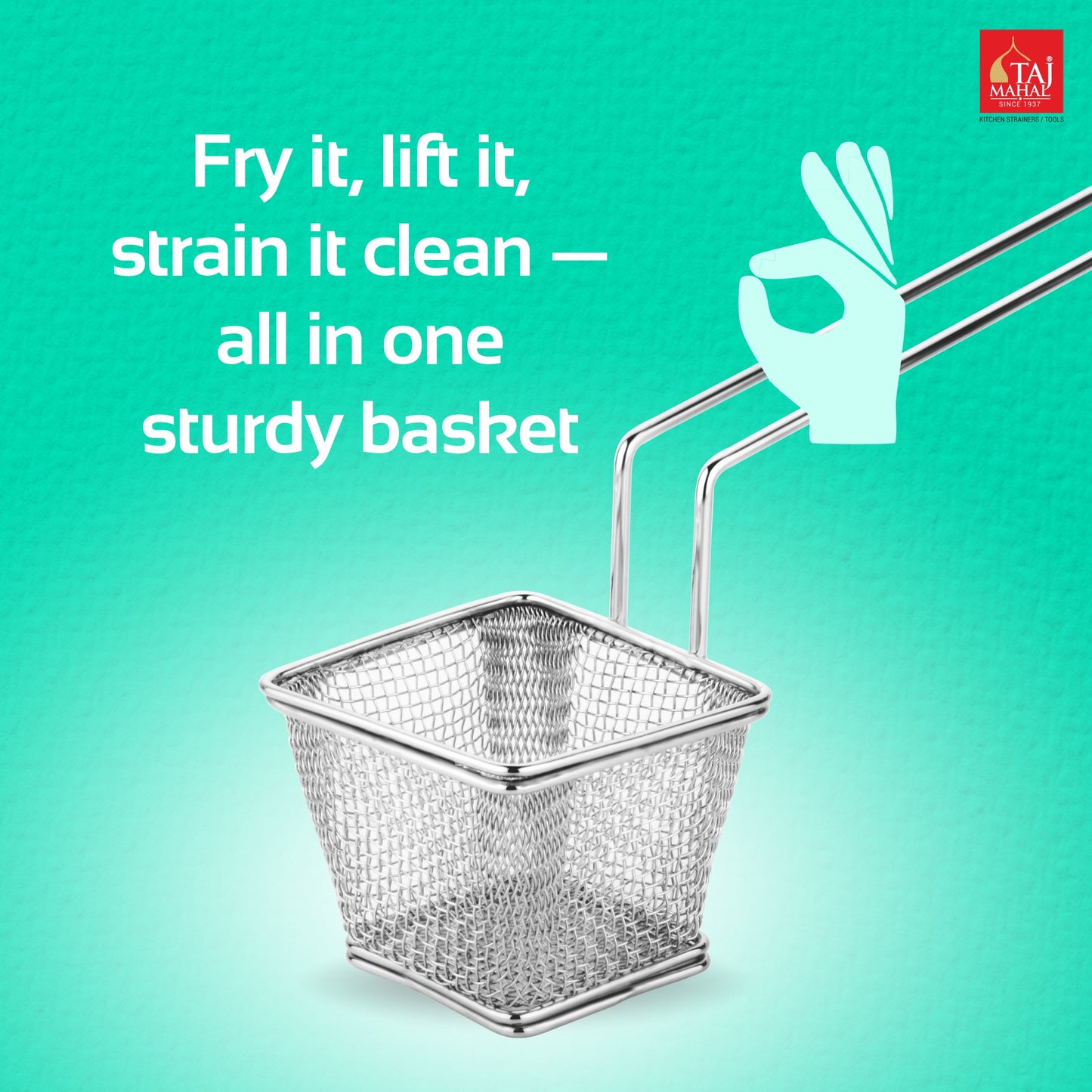 S.S. CHIP FRY BASKET SQUARE