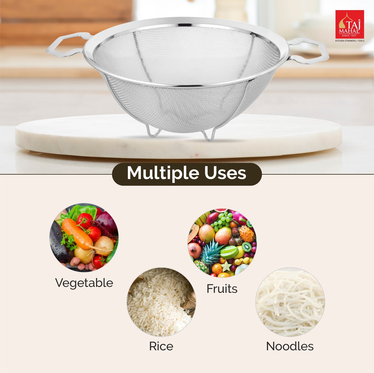 S.S. FLORA FRIDGE BASKET WITH MESH REINFORCEMENT PROTECTOR