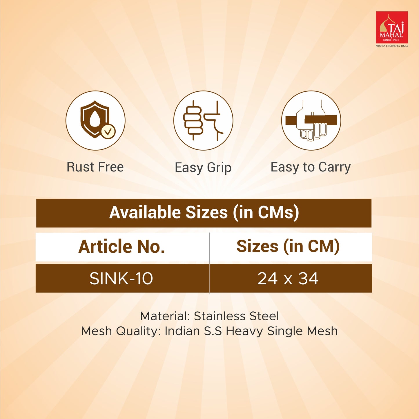 PVD COATED ROSE GOLD SS SINK BASKET WITH MESH REINFORCEMENT PROTECTOR