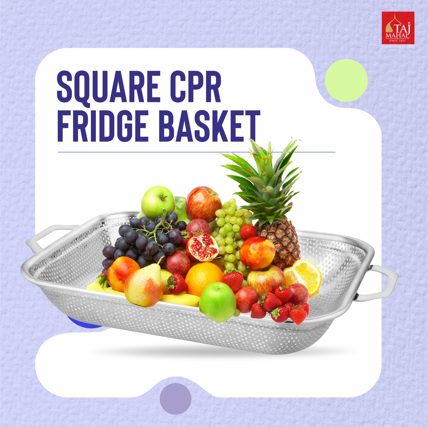 SQUARE CPR FRIDGE BASKET